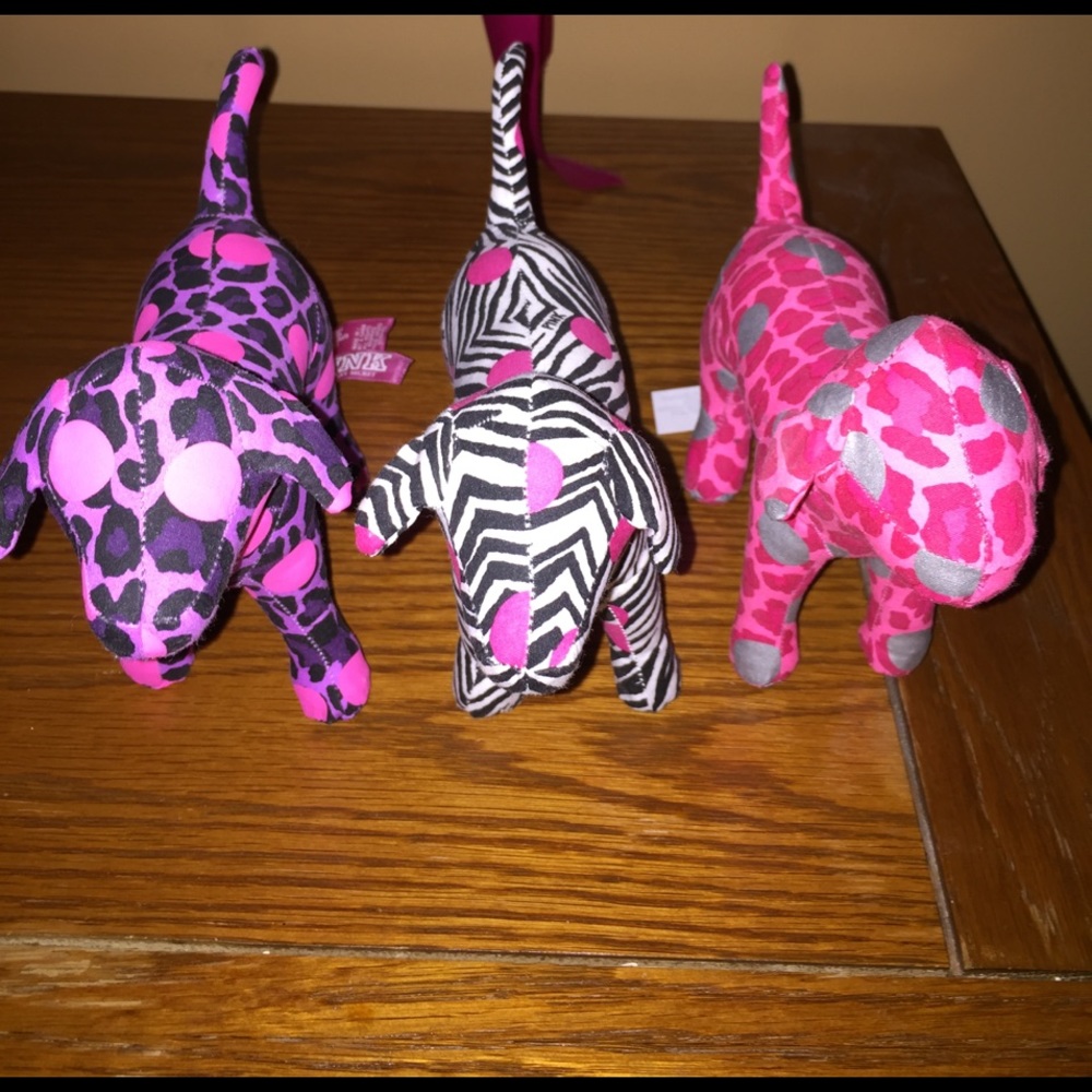 Lot of Victoria's Secret pink dogs