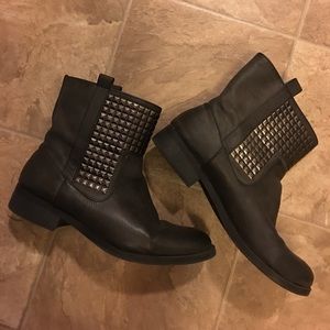 Moto Studded Biker Boots