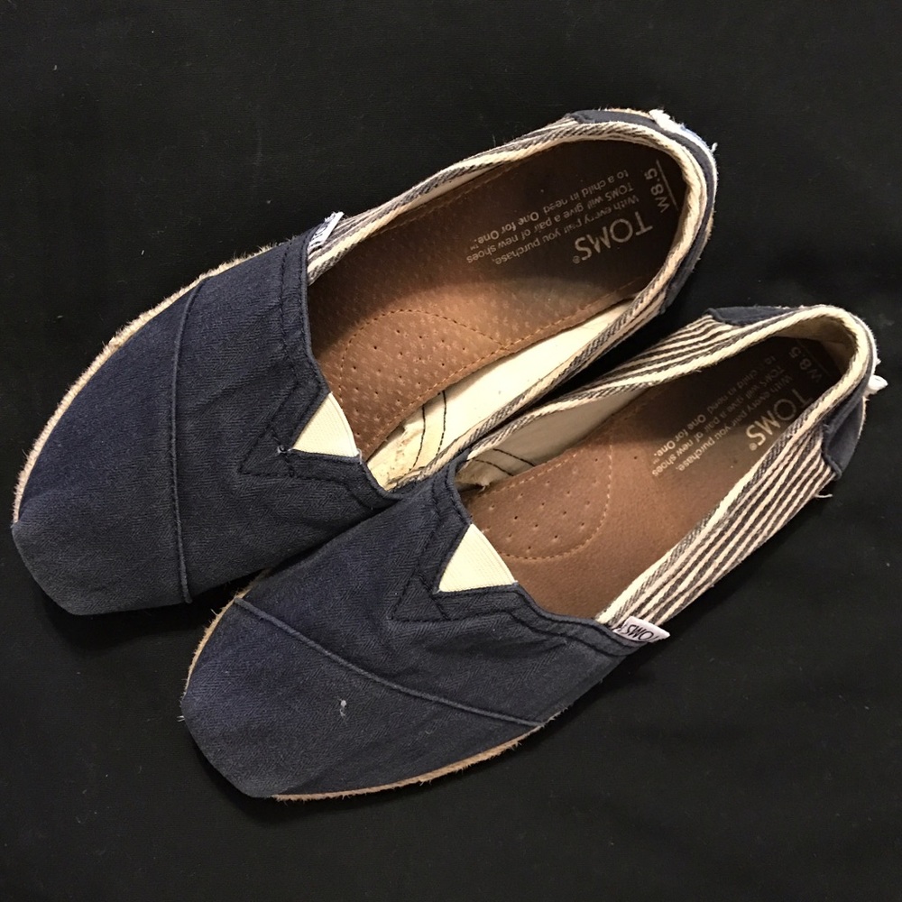 Navy Blue/Cream TOMS