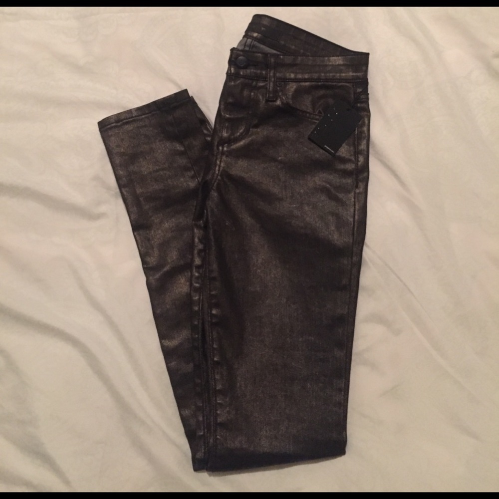 NWT Joe's Skinny Wax-Coated Jeans