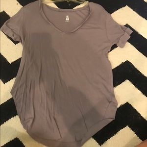 Purple v neck