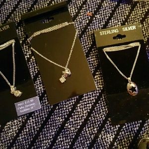 Brand new sterling silver necklaces