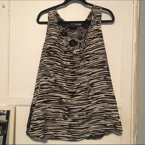 Final price drop Torrid. Black and white zebra top