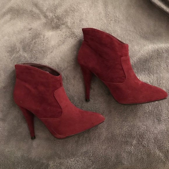 NWOT Burgundy booties - never worn, brand new. - Picture 3 of 3