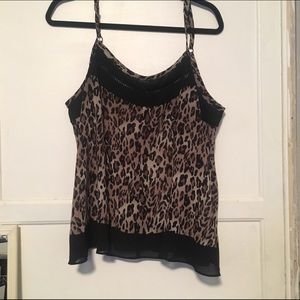 Final price drop Torrid animal print spaghetti top