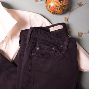 AG "Stevie" Straight Sateen Jeans