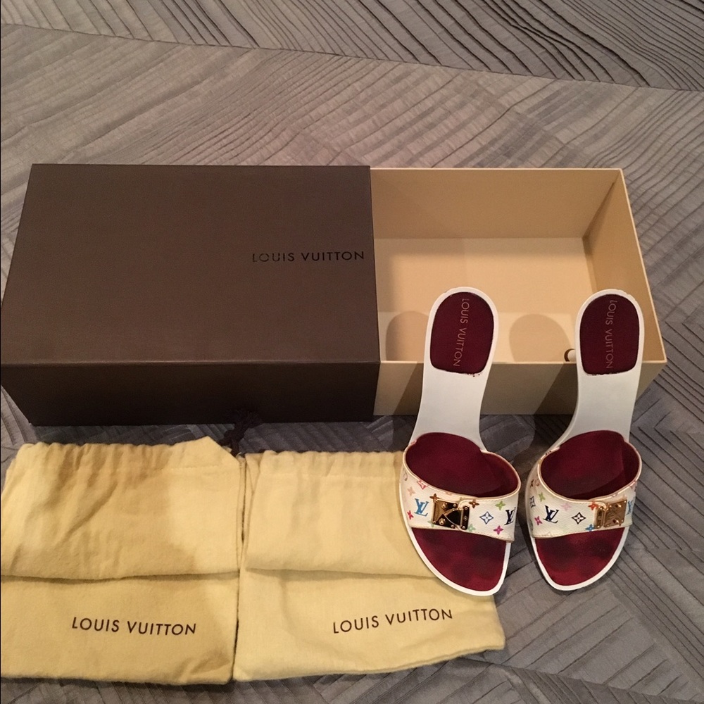 Louis Vuitton multi-color monogram mule