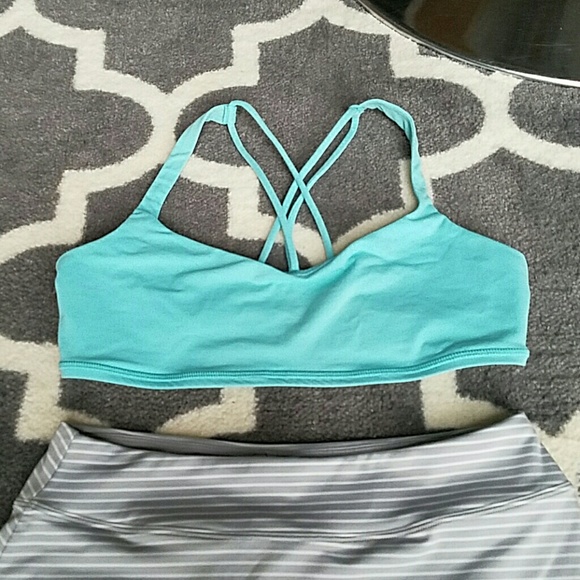 lululemon athletica Other - Lululemon Free to Be Sports Bra Aqua size 10