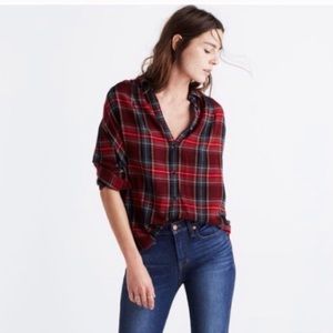 Madewell Plaid button down