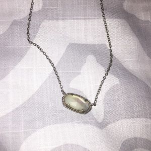 Ivory pearl & silver Elisa necklace