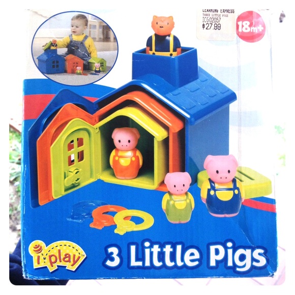 three little pigs plastic toys