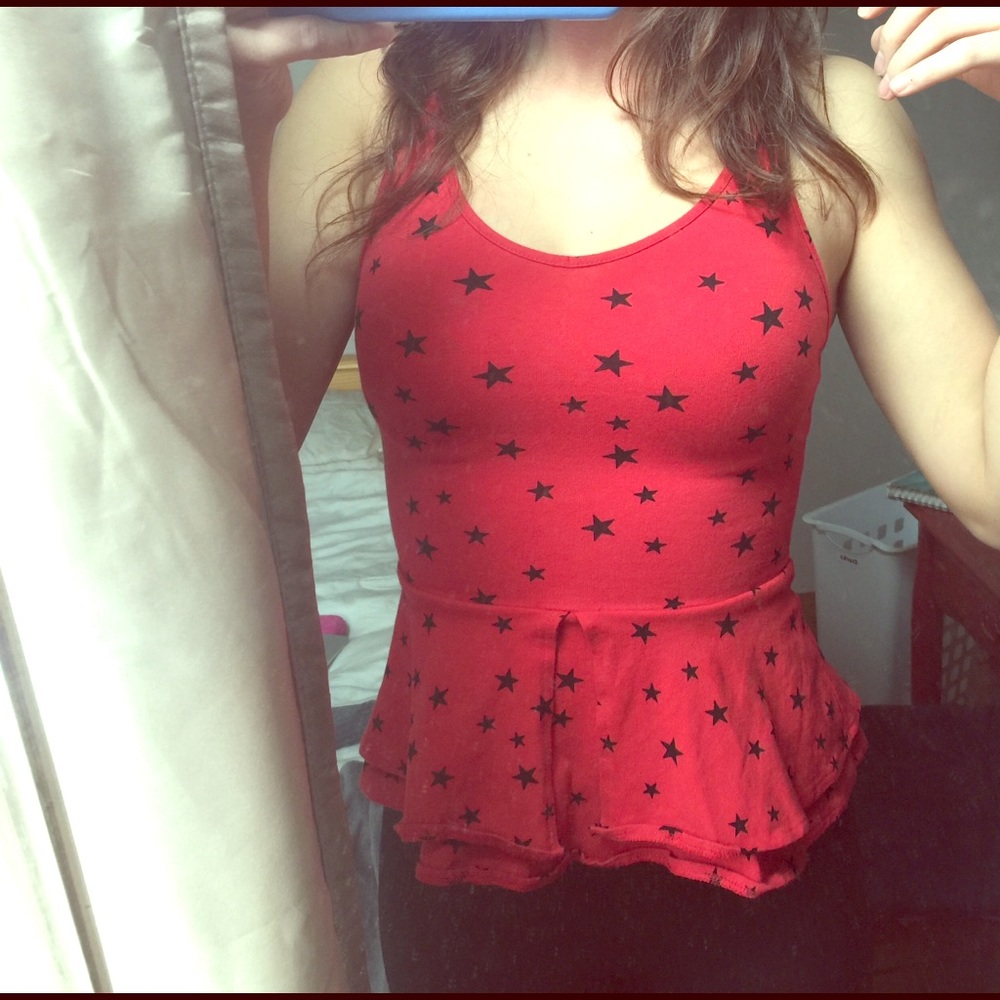 EXPRESS peplum tank 🍁
