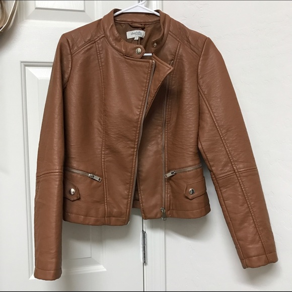 Jackets & Blazers - RESERVED BUNDLE Brown pleather jacket