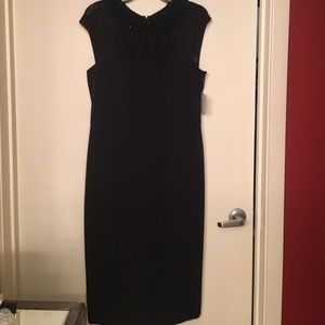 LBD with beaded collar