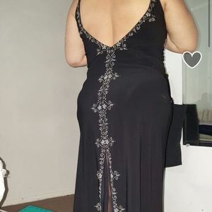 Long black gown