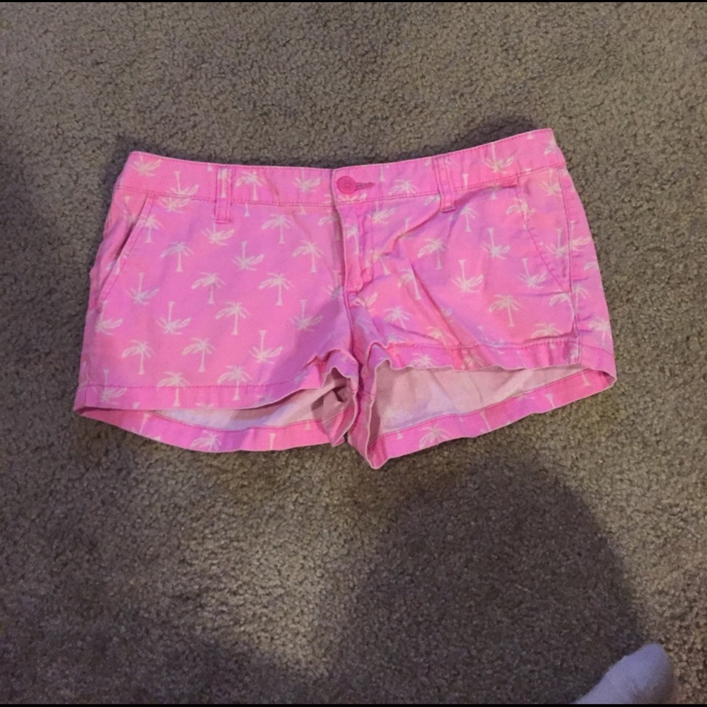 Pink Palm Tree Shorts