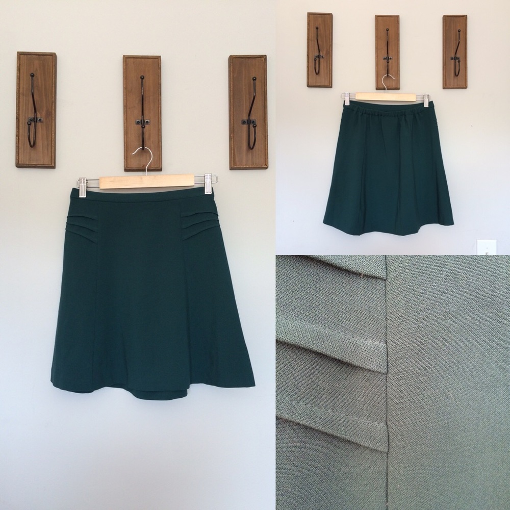 Teal high waisted skirt