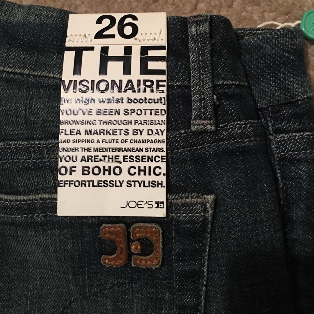 NWT Joe's Jeans Visionaire Size 26 Blue - Picture 2 of 3