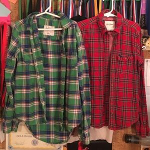 Abercrombie and fitch flannels
