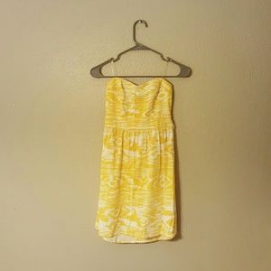 Yellow mini dress