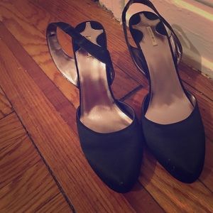 Max studio black satin dress shoes