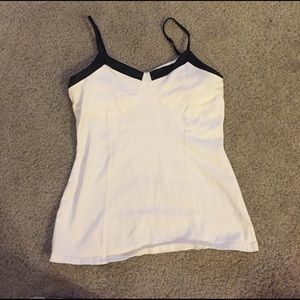 White and Black Cami Tank