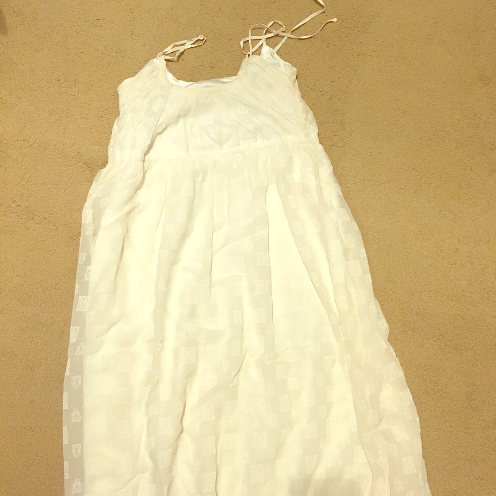 Club Monaco white maxi dress