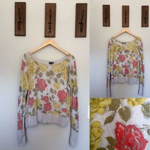 Floral sweater