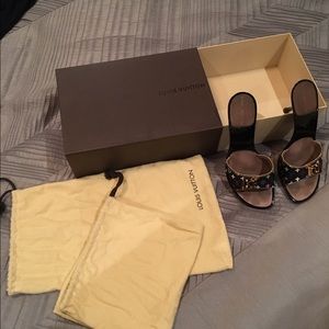 Louis Vuitton multi-color monogram mule