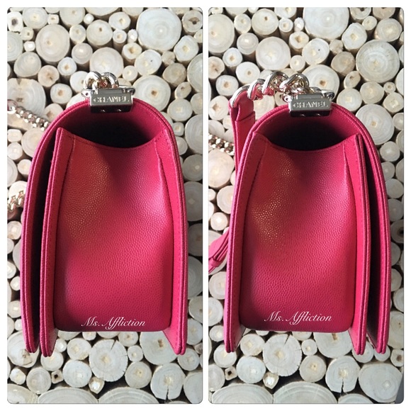 NFS. CHANEL Authentic Caviar Pink Boy Medium NWT - Picture 3 of 4