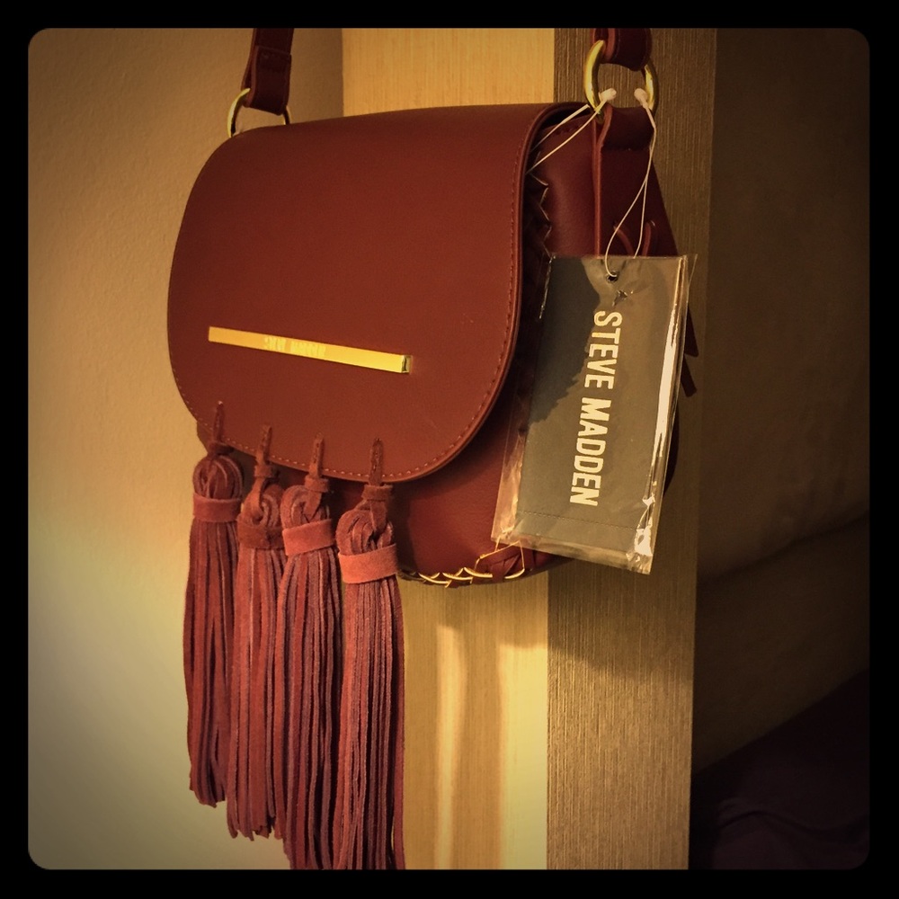 Steve Madden Bjewel Cross Fringe