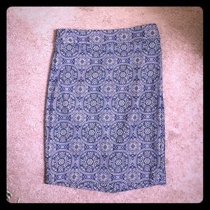 The Limited Blue Lace Pencil Skirt