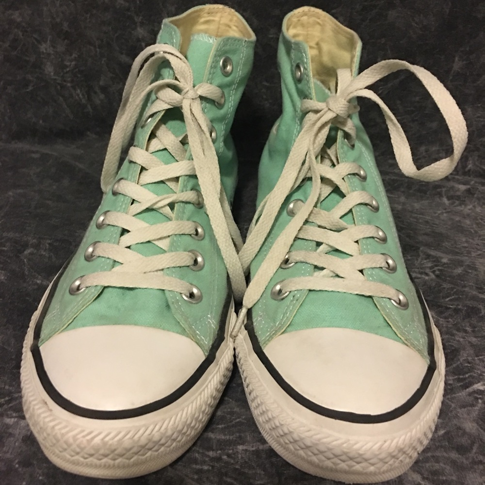 Teal High Top Converse