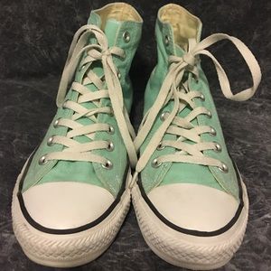 Teal High Top Converse