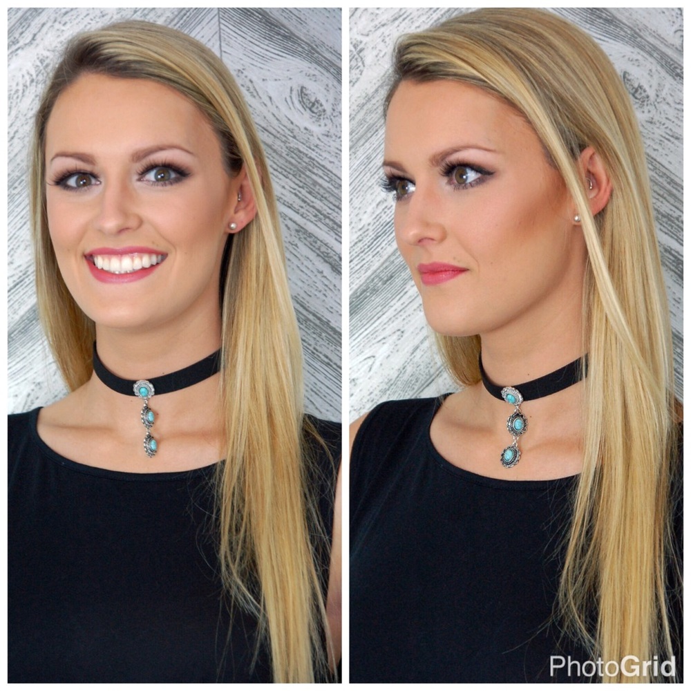 Leatherette turquoise choker