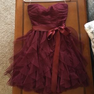 Burgundy formal dress