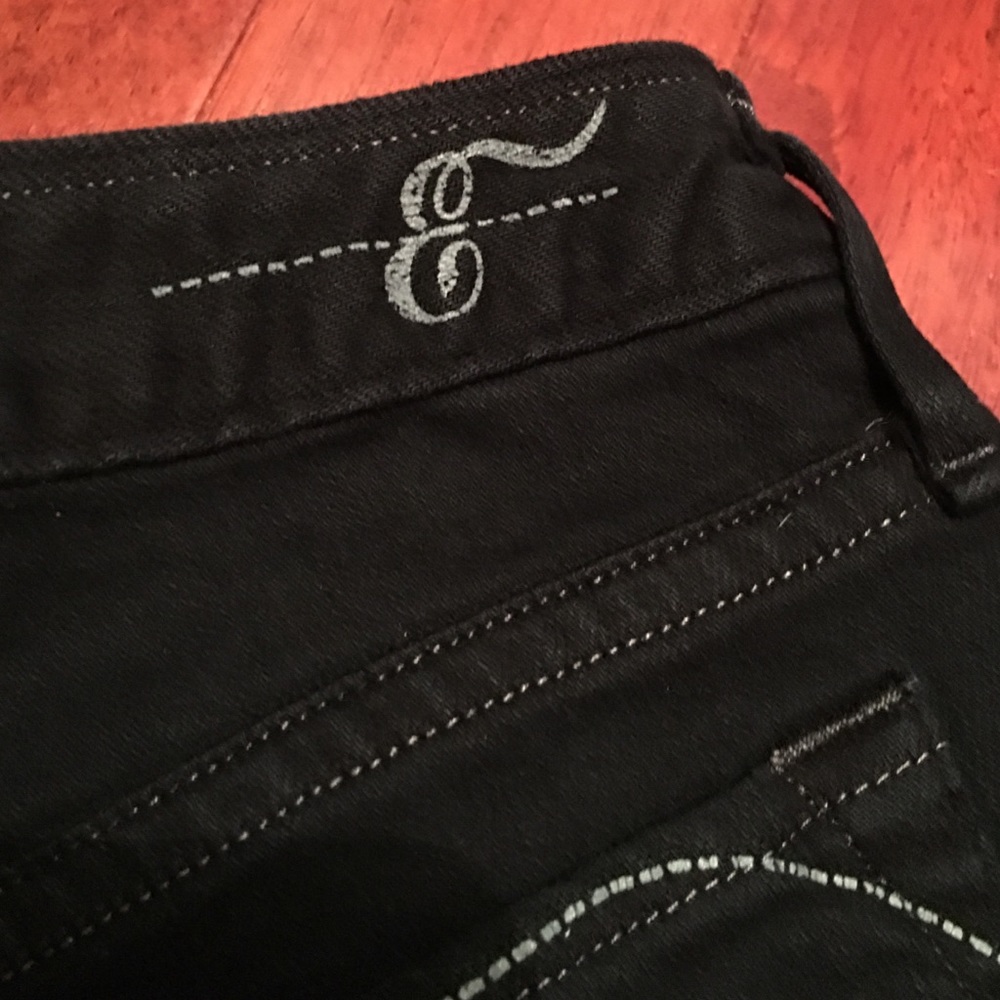 NWOT Earnest Sewn straight leg black jeans Size 27 - Picture 2 of 3
