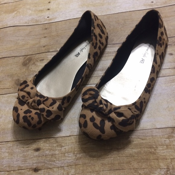 American Eagle Shoes - American Eagle sz 10 leopard print ballet flats