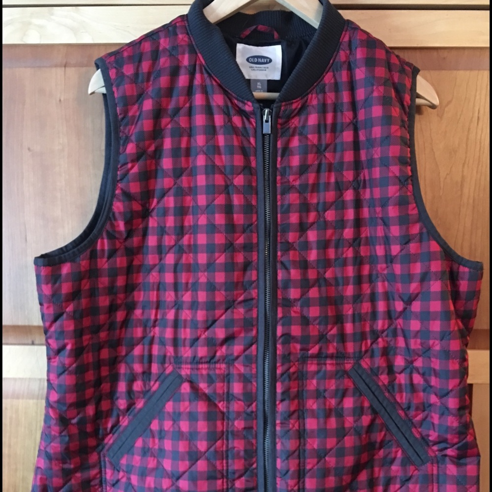 Buffalo check vest- LAST CHANCE BEFORE DONATING!