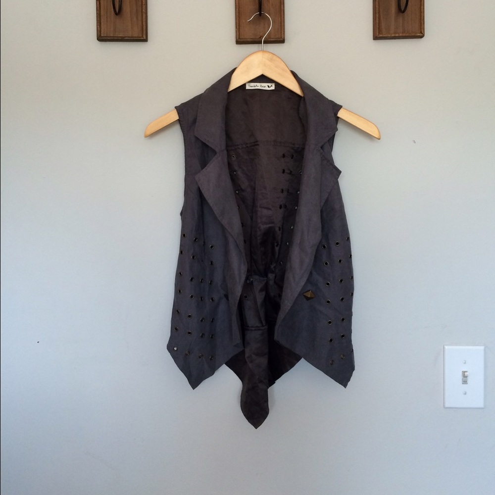 Blue steampunk vest