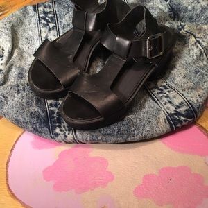 Candies t-strap block heels