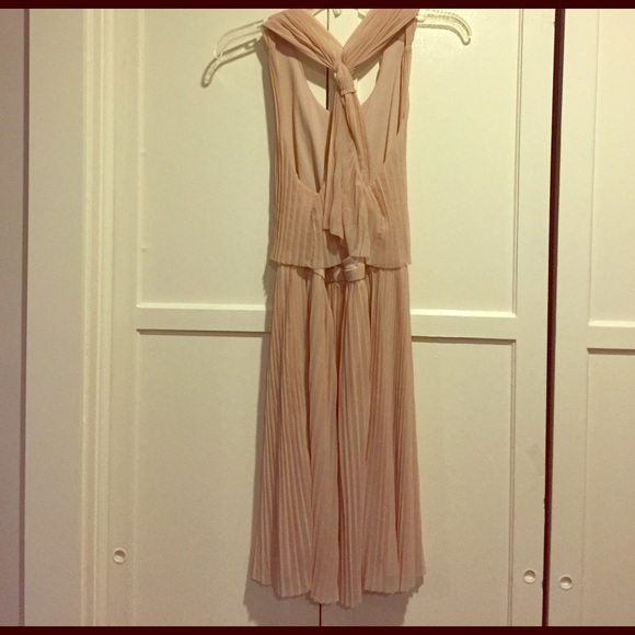 Halter Vintage pleated dress - Picture 2 of 3