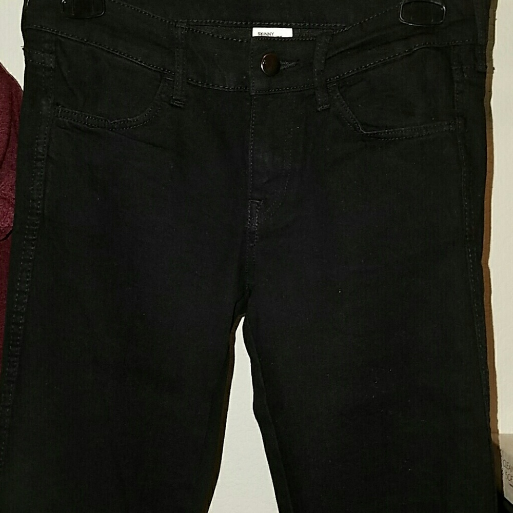 H&M black skinny low waist jeans