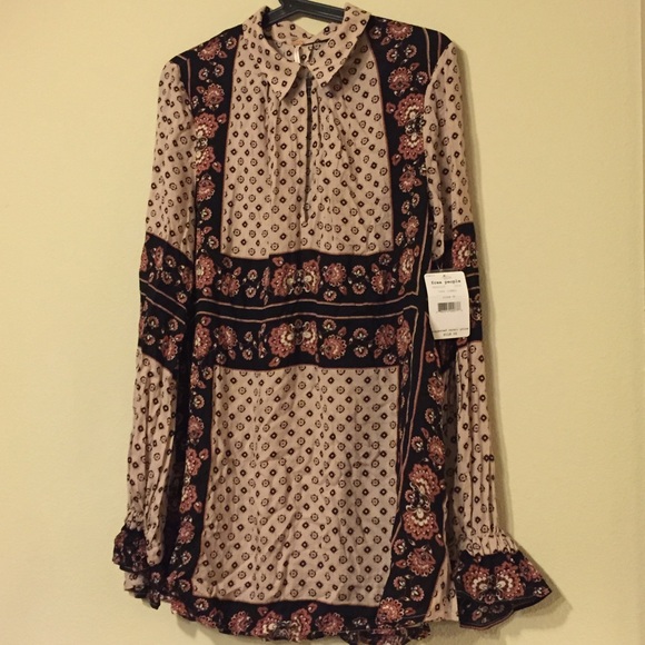 Free People Tops - (Price drop for emma only) Fp mixed print tunic M