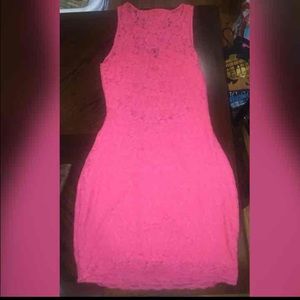 Express pink lace dress!