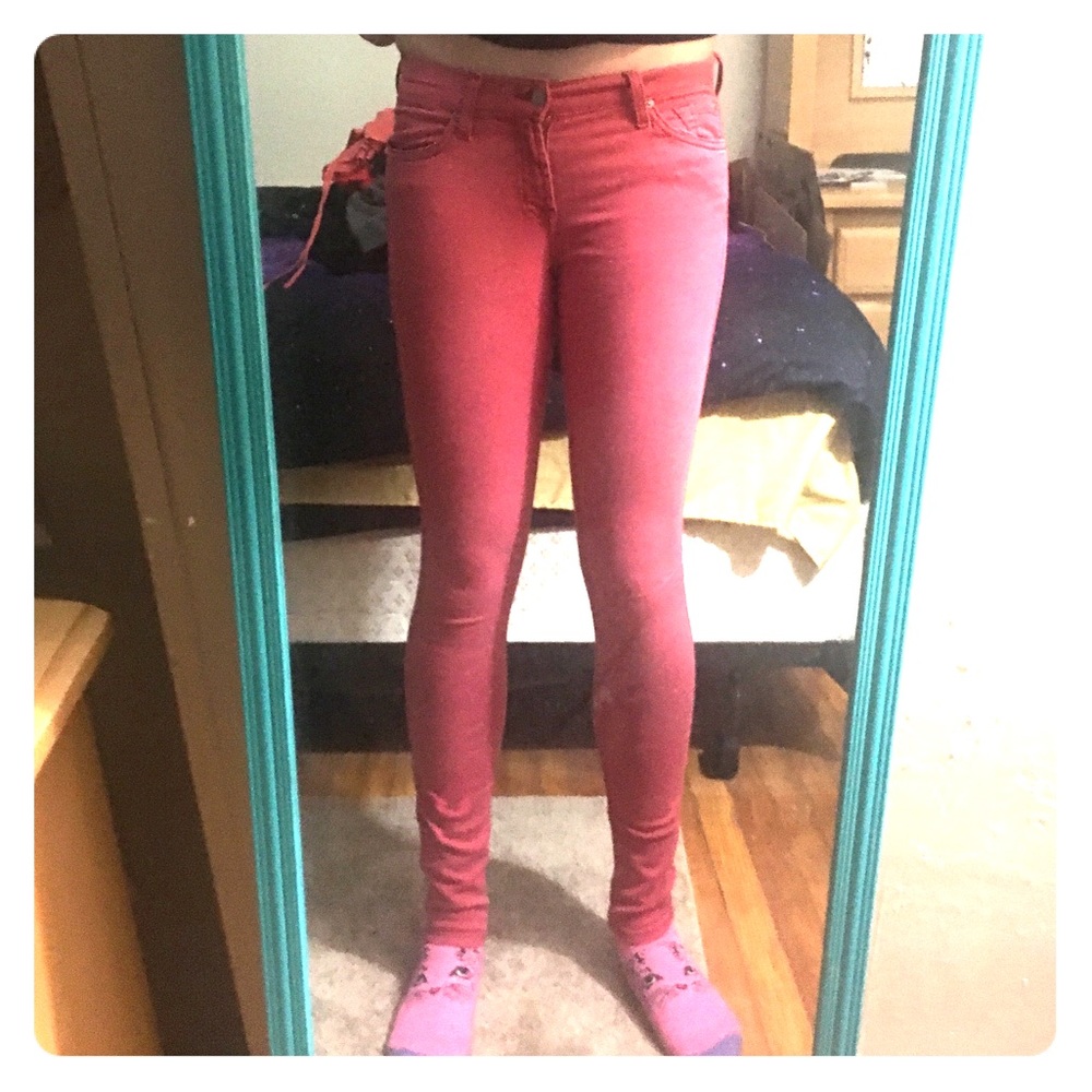 Coral pants