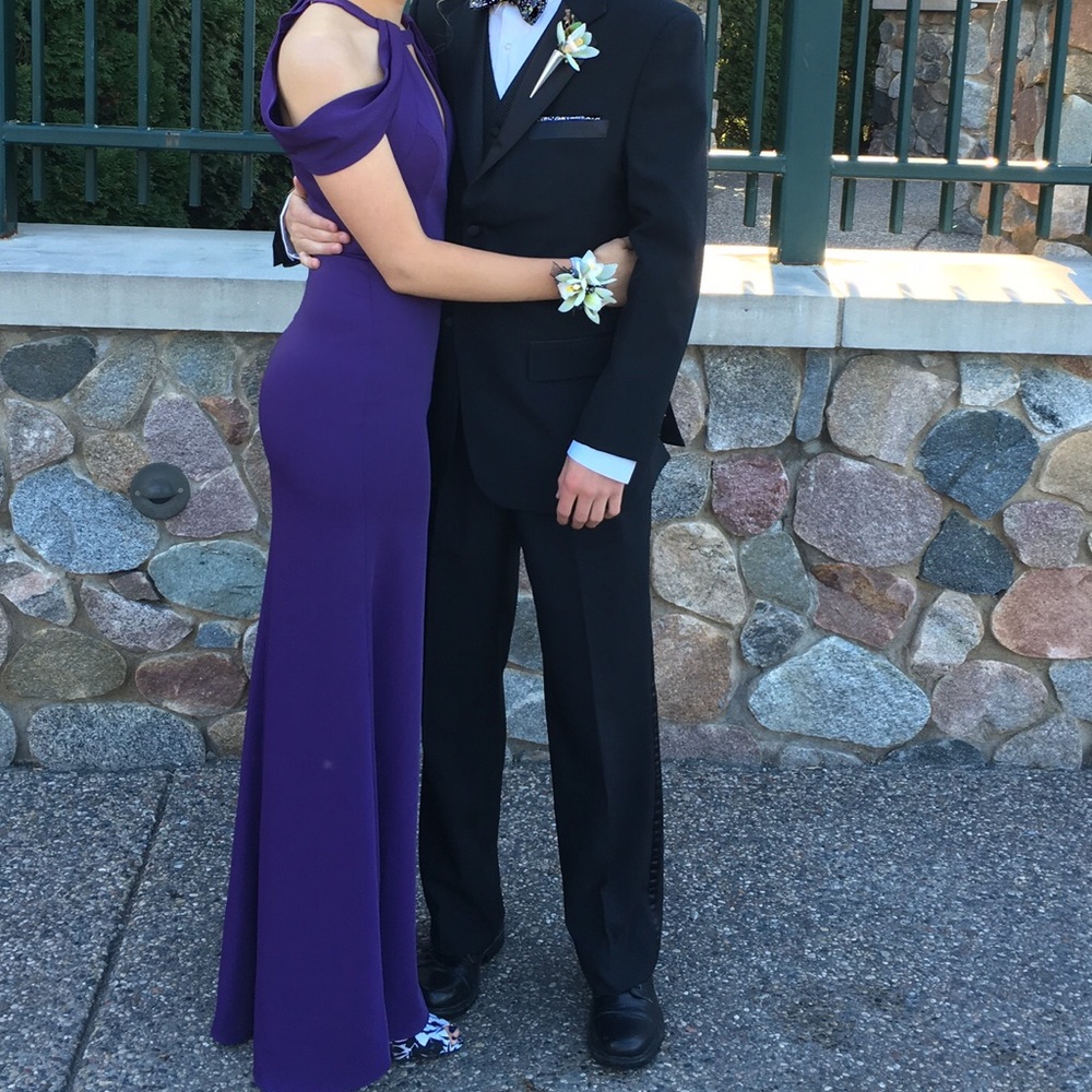 Purple prom dress