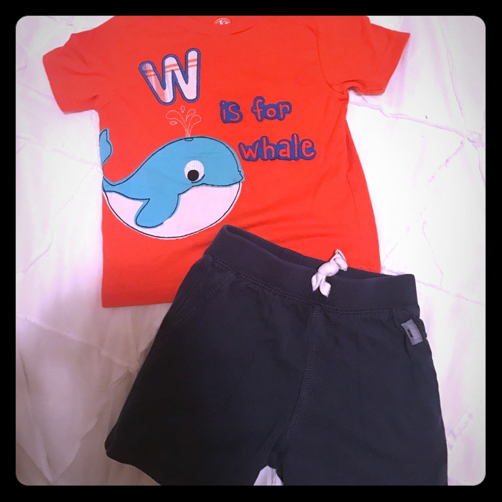 Infant Boy Play Outfit 24m Shirt & Carter's Shorts