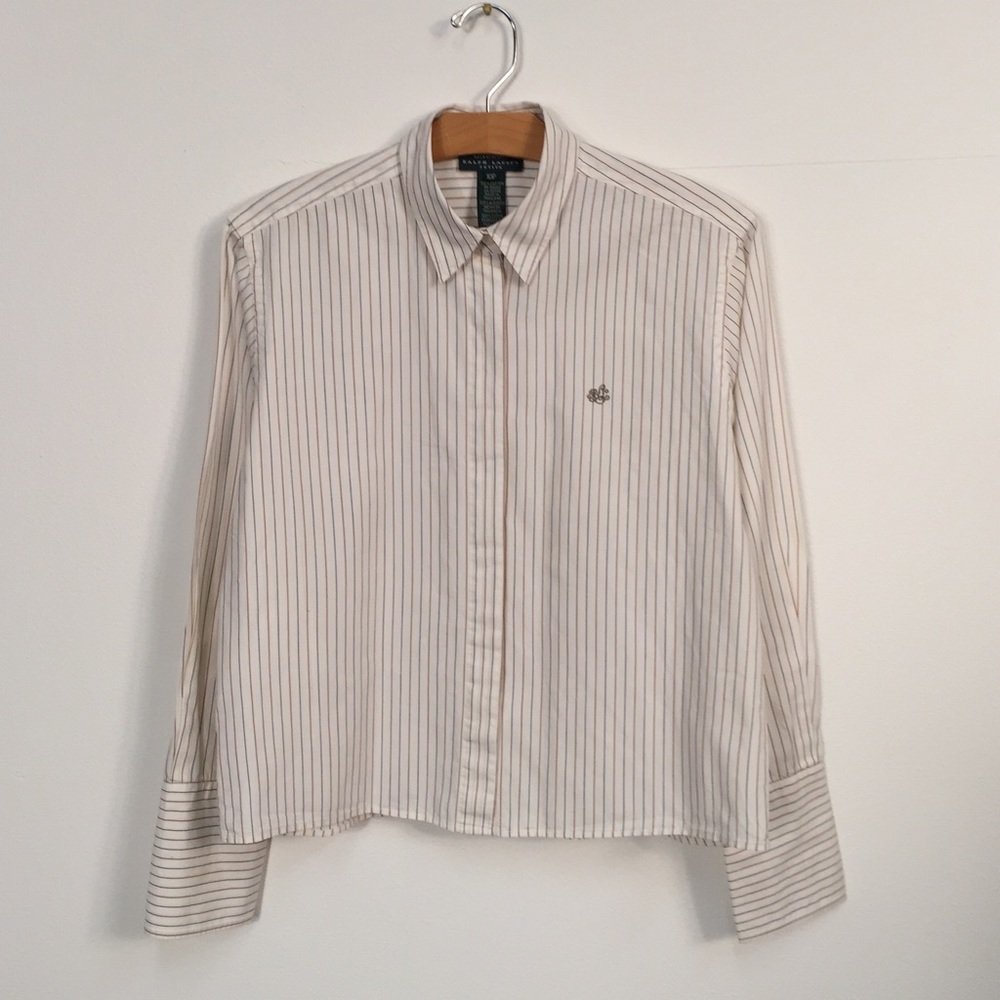 Lauren By Ralph Lauren Petite Waist Length Shirt