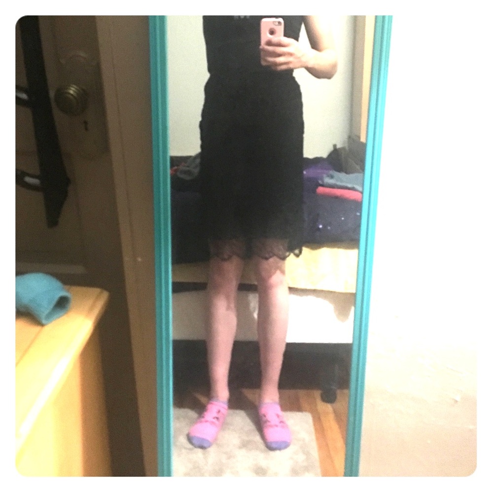 Black high wait skirt